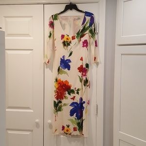 Dolce & Gabbana Signature Floral Silk Midi Dress